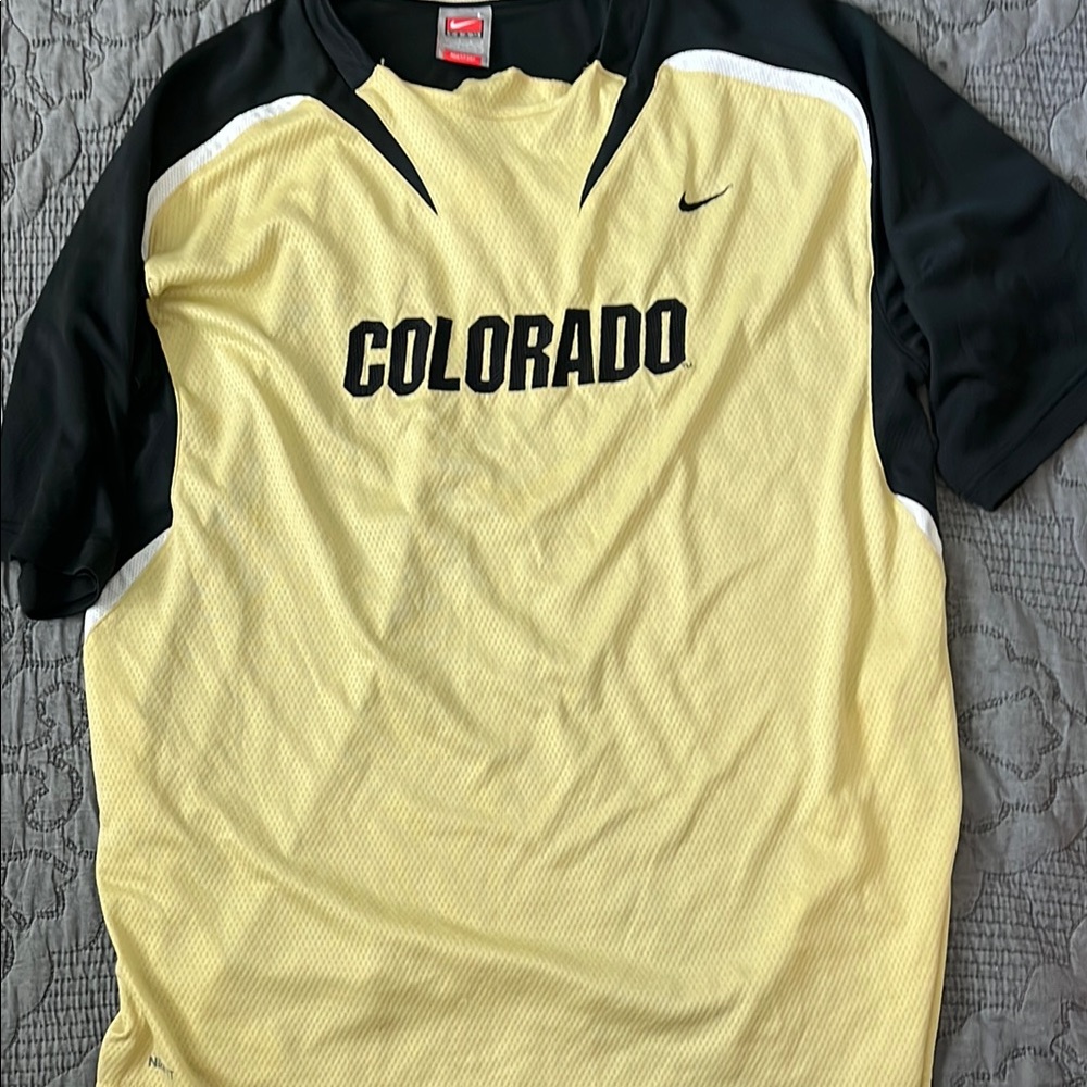Nike Yellow and Black Colorado Jersey